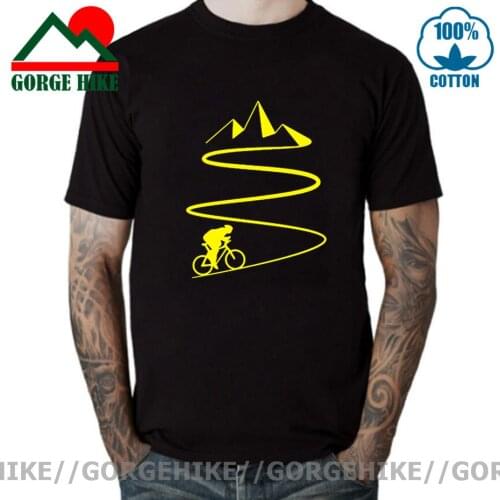 Mountain Bike Heartbeat Funny Biker T Shirt Plus Size Custom Short Sleeve Mens Bicycle Cycling T-shirt Fashion Family Cotton Tee