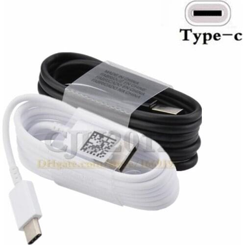 1000pcs Newest Original AAAAA Quanltiy Black Type C 1.2M USB fast charing Spring Data Sync Cable For Samsung S8 Note 7 LG huawei