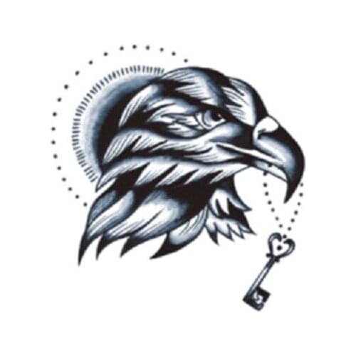 75MM×70MM find you eagle net red tattoo tattoo stickers dark waterproof tattoo stickers