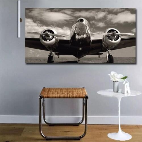 Abstract airplane painting wall art modular pictures for living room canvas printing large poster home decoration wall prints