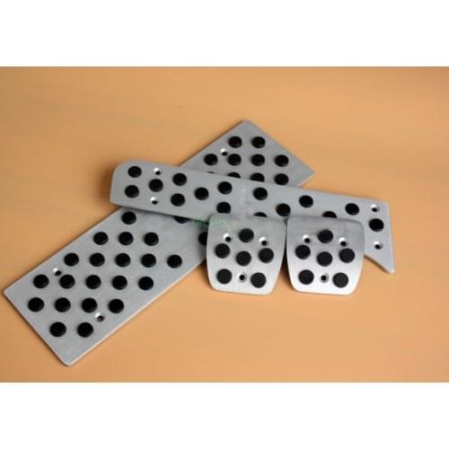 Aluminum Alloy Decoration Non-slip Footrest Brake Accelerator Gas Brake Footrest Pedals Pad Fit For Audi A3 Q3 Q1 TT MT Sline