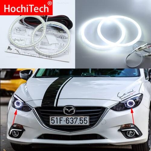 For mazda 3 2010 2011 2012 2013 2014 Super Bright white color 3528 SMD led Angel Eyes kit daytime running light DRL