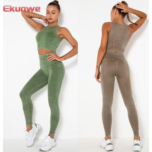 Breathable Yoga Sets For Women Seamless Knitted Suits Shockproof Sports Bras And Tummy Control Leggings Home Casual Tracksuits