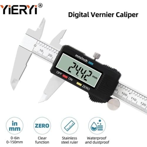 0-150mm Electronic Digital Vernier Caliper Caliper Micrometer Stainless Steel Body Measuring Tools