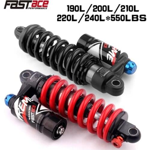 Fastace DBA53RC Mountain Bike Downhill Rear Shock 190mm 200m 210mm 220mm 240mm 550lbs MTB DH Shocks Compatible with DNM rcp2S