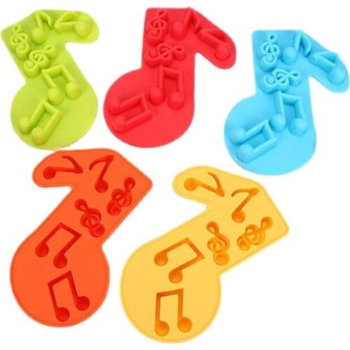 Musical Note Cake Mold Soap Silicone Mould for Candy Chocolate Kid Child DIY Craft TB Sale