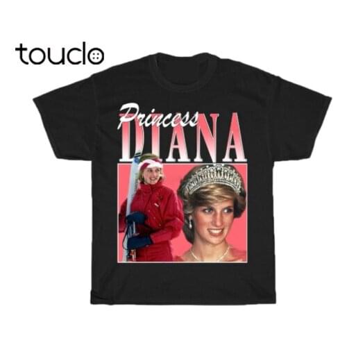 New PRINCESS DIANA Single Tee Men Black Cotton T-shirt Size S-23XL MQ052