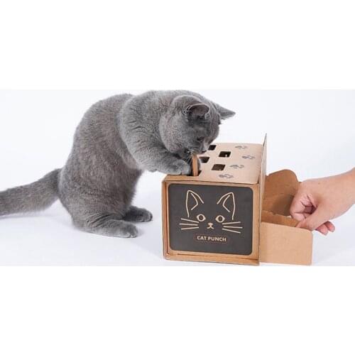 Interactive Cat Toys Funny Cat Hamster Suit Foldable Holes Kitten Corrugated Paper Brain Game Hot Sale Pet Supplies