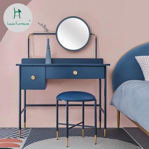 Louis Fashion Dressers Scandinavian Small Apartment Mini Bedroom Ins Wind Economy Modern Minimalist Iron Art