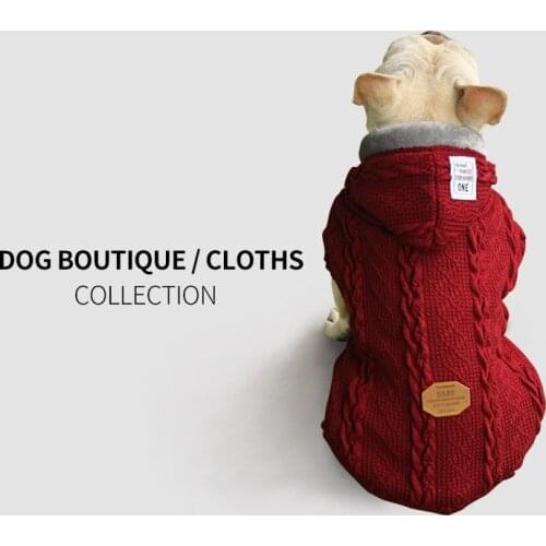 New Fashion Warm Small Dog Pet Dog Clothes Autumn And Winter Wool Plus Velvet Pet Clothing Supplies Puppy Clothes