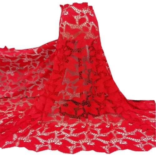 New Guipure Cord Lace Fabric 2021 High Quality African Lace Fabric Water Soluble Cord Laces for Nigerian Party Dress xq69-34