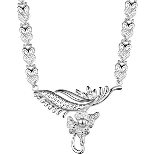 Wholesale Charm Silver Color Pendants For Women Fashion Jewelry Necklace Lady Fashion Jewelry The Bright Small Animals AN067