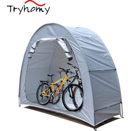 Tryhomy Outdoor Bicycle Storage Tent Storage Shed With Waterproof Cover Foldable Portable Bicycle Tent For Garden Camping Hiking