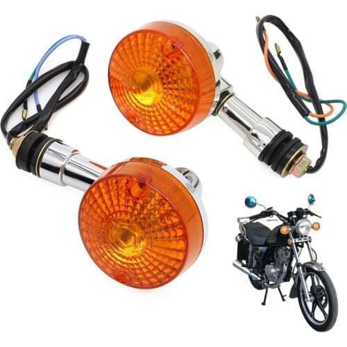 Motorcycle Front Rear Turn Signal Lights Lamp Lighting Indicators For Suzuki GN250 GN 250 250CC