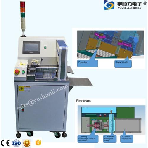 Pneumatic pcb depaneling machine for bulbLED aluminum plate