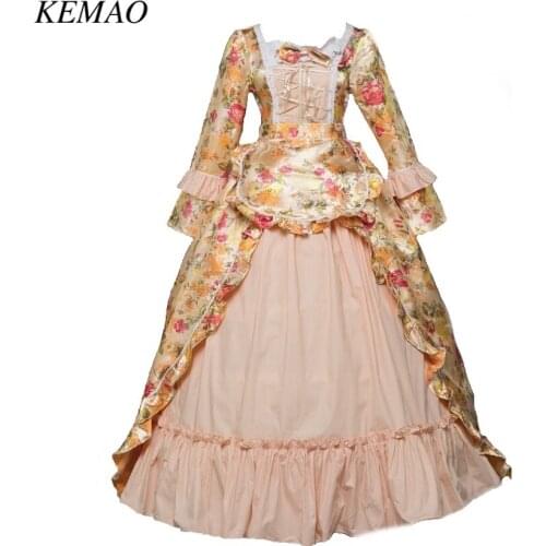 New Holiday Marie Antoinette Clothing Gothic Period Medieval Dress Renaissance Vintage Ball Gown Inspired Elegant Costumes