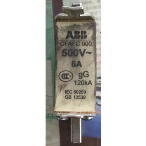 Fuses: OFAFC 000 500V 6A gG 120KA / OFAFC 000 500V 16A / OFAFC 000 500V 20A / OFAFC 000 500V 32A gG 120KA