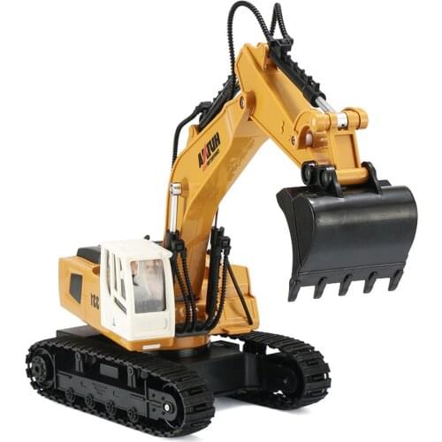 RC Excavator 9 Channel 2.4G Charging RC Car Control Constructing Truck Crawler Digger Model Electronic Engineering Truck Toy