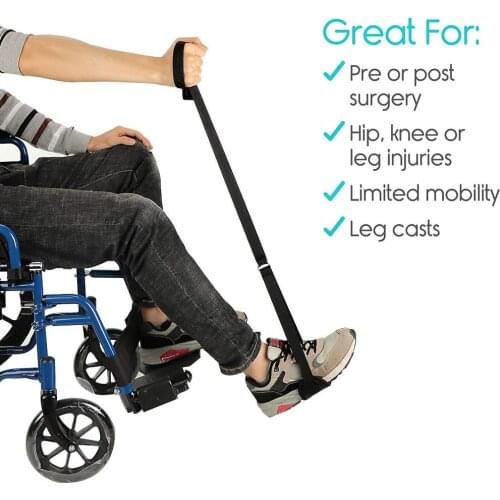 Leg Foot Lifter Strap Upgraded Rigid Foot Loop Replacement Wheelchair for Old People