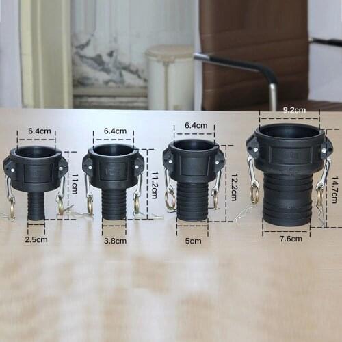 Heavy Duty Poly Camlock Coupling Fire Pump Hose Fitting hose tail adapter Valve