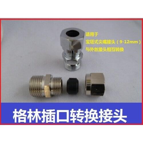 Vidric All copper 4 points gas pipe adapter Green connector screw port adapter copper connector