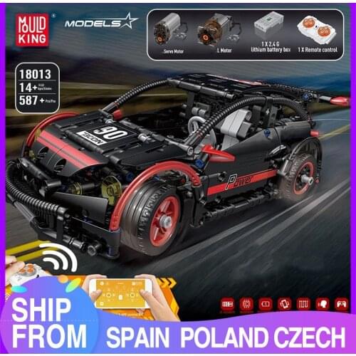MOULD KING High-Tech Building Blocks The Motorized Hatchback Type R Car Model Remote Control Car Assembly Bricks Kids Toys Gifts