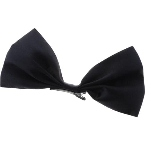 Pretty Hair Bow Wig Clip Hairclip Black