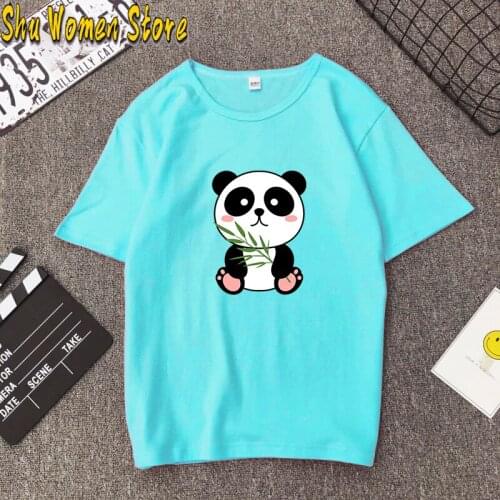 Women Short Sleeve Cartoon Lazy Funny Panda 90s Casual Mujer Camisetas Clothes Print Tshirt Female Tee Top Graphic y2k shirt
