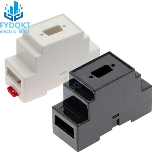 1PC Project Case 88x37x59mm 35-Rail Mounting Instrument Housing 4-01-2 DIN Rail PLC Junction Box Plastic Electronics Shell