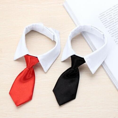 1PC Pet Puppy Dogs Adjustable Bow Tie Collar Necktie Bowknot White Bowtie Holiday Wedding Decoration Pet Accessories New #BL1