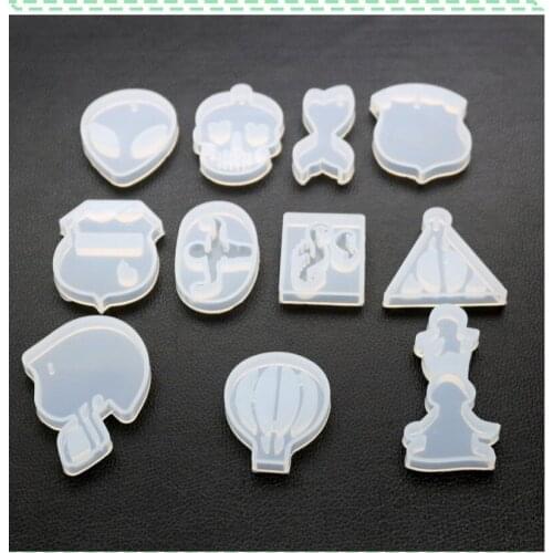 1pcs UV Resin Jewelry Liquid Silicone Mold Hot Air Balloon Charms Molds For DIY Intersperse Decorate Making Jewelry