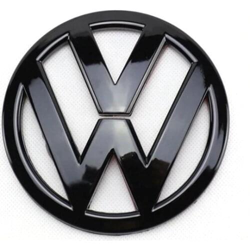 110mm Gloss Black Front Grill Badge Logo Emblem Replacement for VW Volkswagen Scirocco MK3 1K8 853 600