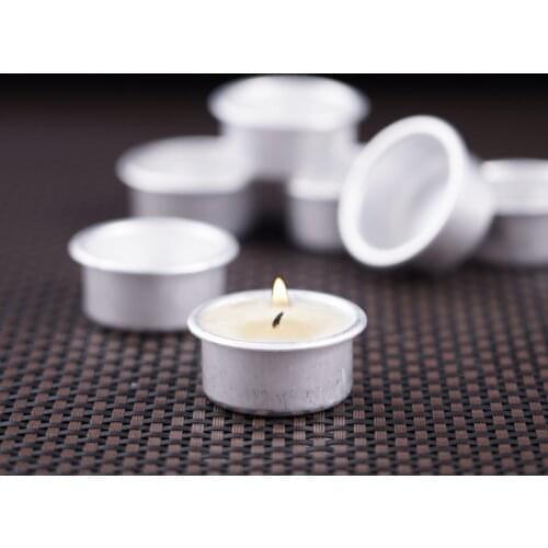 20Pcs Candle Crafts Making Tools Aluminum Candle Holder Cups Wax Melt Molds Party Home Decorations Candelabra DIY Candles Pans