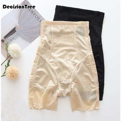 2021 lady safety short silk lace safety shorts pants high waist underwear safety short pants slimming tummy control briefs