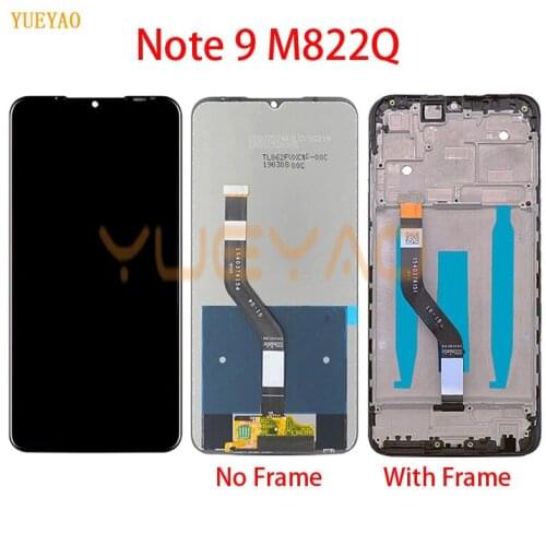 6.2" LCD For MEIZU Note 9 M822Q LCD Display Touch Screen Digitizer Assembly With Frame Replacement For Meizu Note 9 LCD Housing