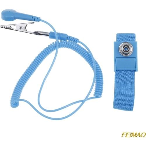 Anti Static Bracelet Electrostatic Cordless Wireless Adjustable ESD Discharge Cable Wrist Band Strap Hand With Spare Wristband