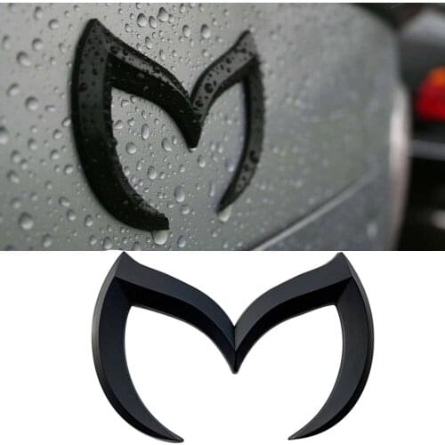 Black Evil M Logo Emblem Badge Decal For Mazda 3 6 Mazdaspeed CX-5 MX-5 Miata