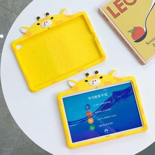 Kids Tablet Case for Huawei MediaPad M3 Lite 10 / T5 10 / M5 Lite 8.0 / M5 Lite 10 / M6 10.8 / M6 8.4 / C5 10.1" Silicone Cover