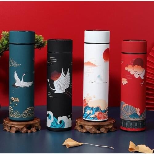 Double Stainless Steel Coffee Thermos Mug with Non-slip Case Car Vacuum Flask Travel Insulated Bottle