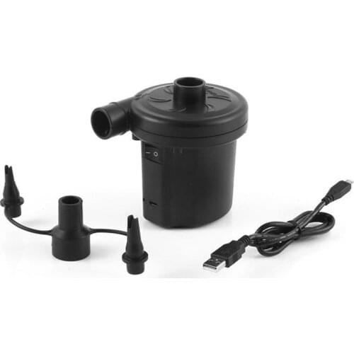 Electric Air Pump,Portable Quick-Fill Air Mattress Pump Couch,Blow Up Pool Raft Bed Boat Toy, With 3 Nozzles