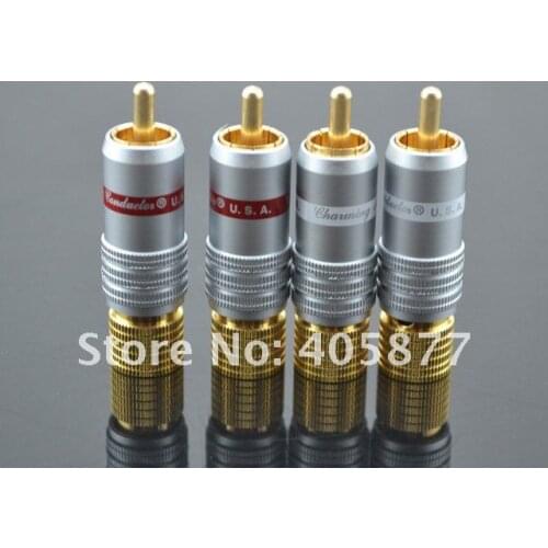 Hi-End permance CMC-8236-WU audio hifi RCA Plug 4pieces