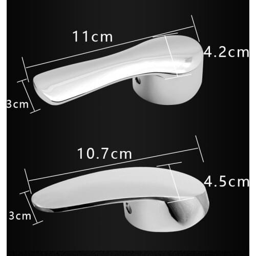 Faucet Single Lever Handle Chrome Plated Faucet Handle Switch Valve Replacement for 40 Cartridge Faucet Bathroom Kitchen