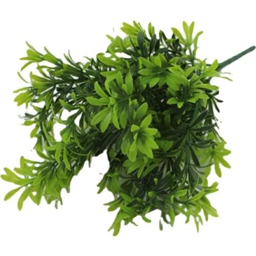 Fake Green Plant Background Wall Decoration Flower Potted Plants Large Bundles of Plastic Simulation Grass Living Room Decor