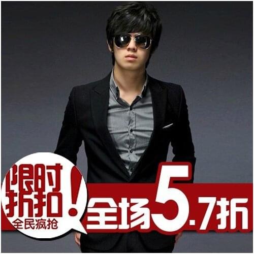Korean version of the suit business career to marry the groom suit the trend of mens self-cultivation AS61
