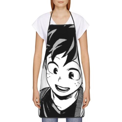 My Hero Kitchen oil resistant wreath Japanese Anime kitchen apron women Man For Cooking accessories 72*52cm