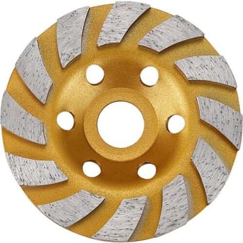 LBER 4 inch cement Turbo diamond cupstone grinder for angle grinder 12 segs Heavy Duty