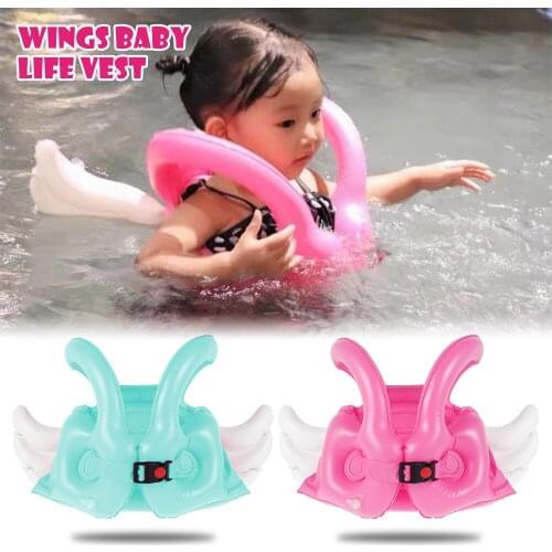 Summer Life Vest Kids Jackets Floating Angle Swings Inflatable Vest Baby Buoyancy Suits Girls Lovely Swimming Security Jackets