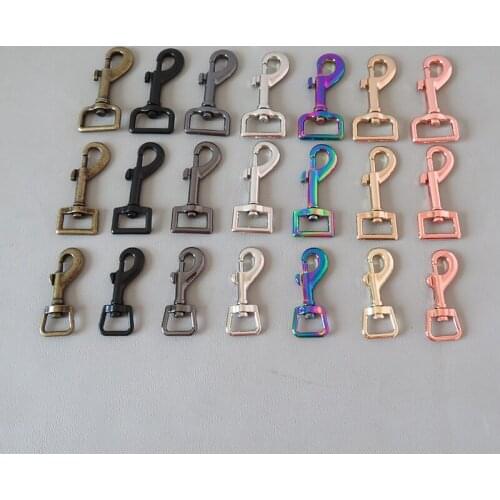 50PCS 15mm 20mm 25mm Metal Carabiner Strap Seat Belt Buckle DIY Bag Pet Dog Leash Lobster Clip Hook Sewing Accessory Snap Clasp