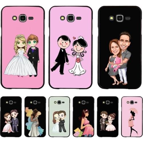 FHNBLJ Shopping Girl Wedding Pregnant Woman soft Phone Case for Samsung A50 A70 A40 A6 A8 Plus A7 A20 A30 S7 S8 S9 S10 S20 Plus
