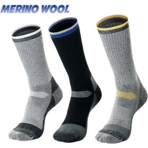 Unisex Merino Wool Socks For Men Women Thicken Thermal Hiking Cushion Crew Socks Sports 30% Merino Wool Sock Euro Size 35-47